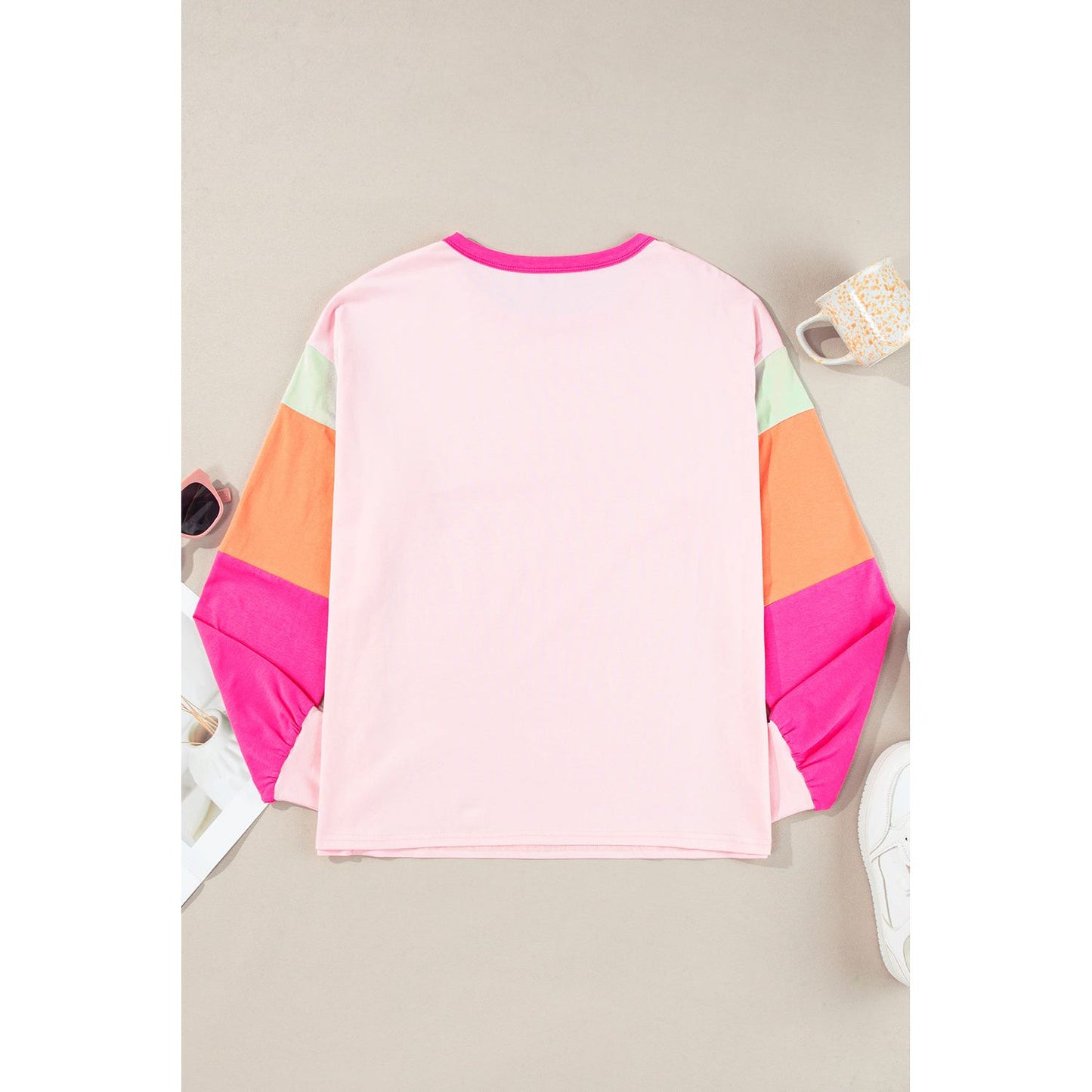 Living In the Moment Color Block Pullover