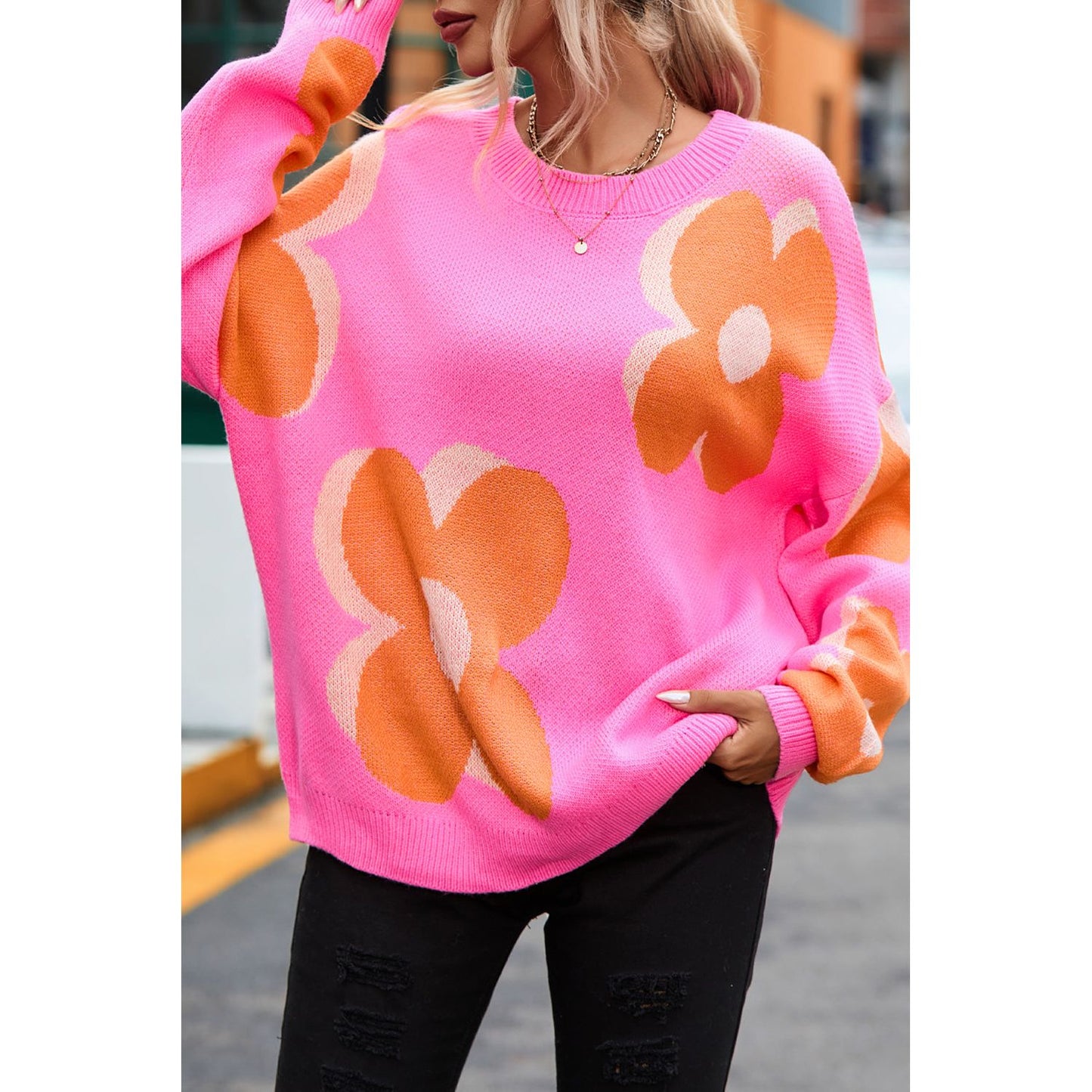 In Bloom Flower Sweater