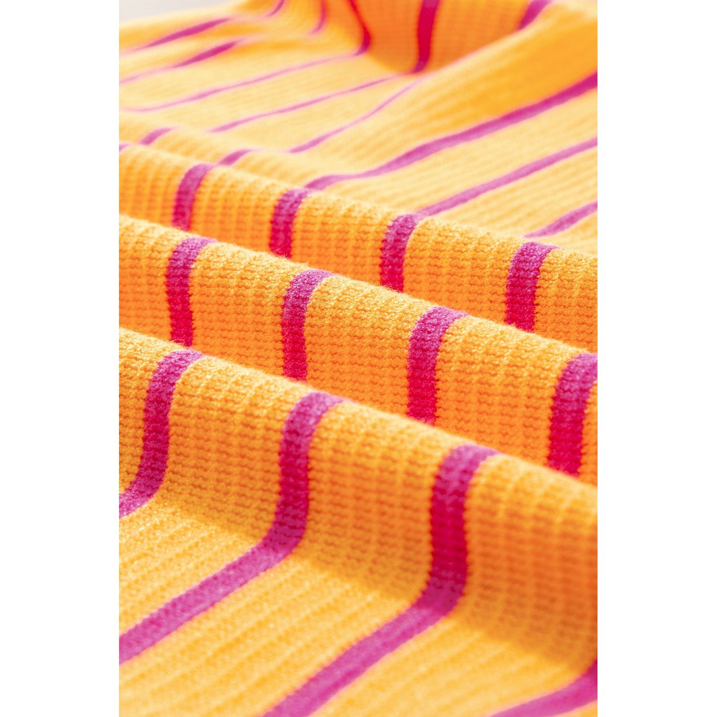 Brighter Days Orange Stripe Loose Sweater