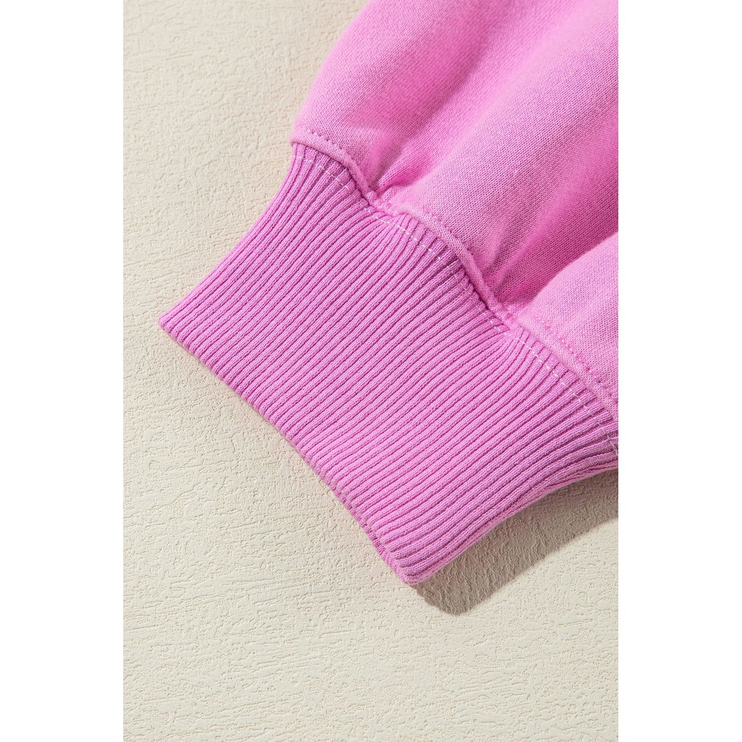 By the Fire Pink Colorblock Henley High Low Pullover