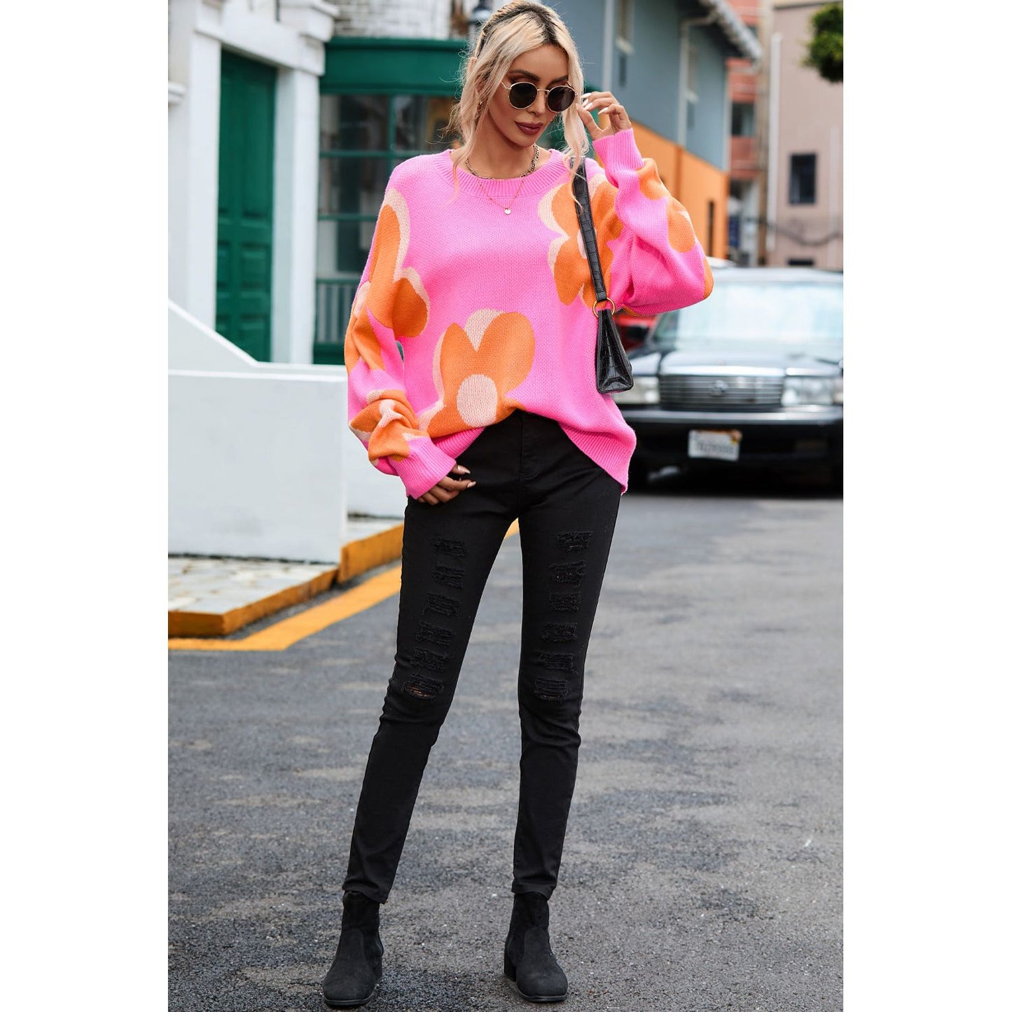 In Bloom Flower Sweater