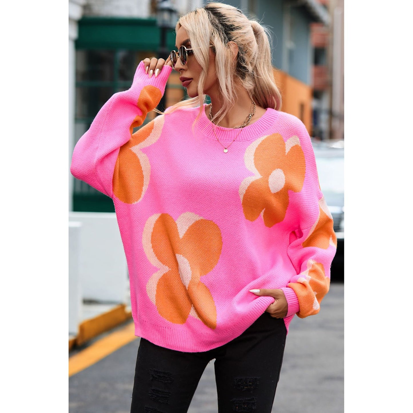 In Bloom Flower Sweater