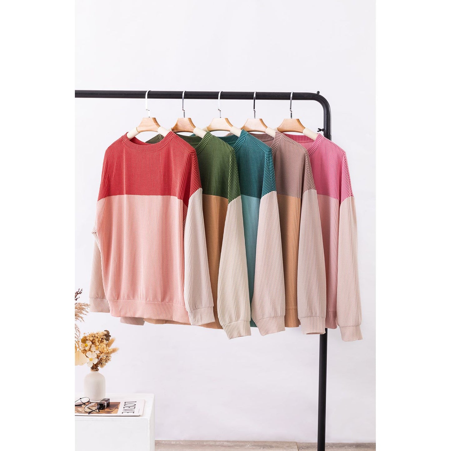 Letters Home Color Block Sweater