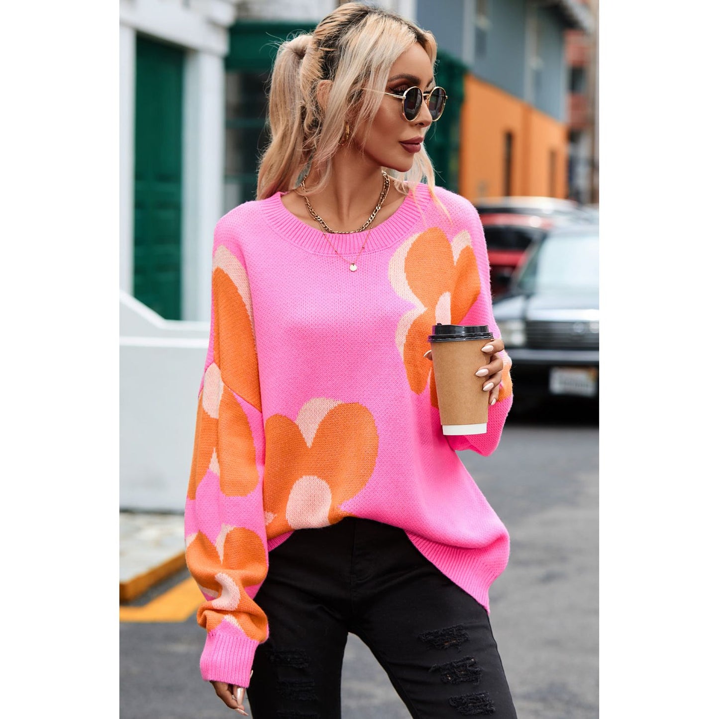 In Bloom Flower Sweater