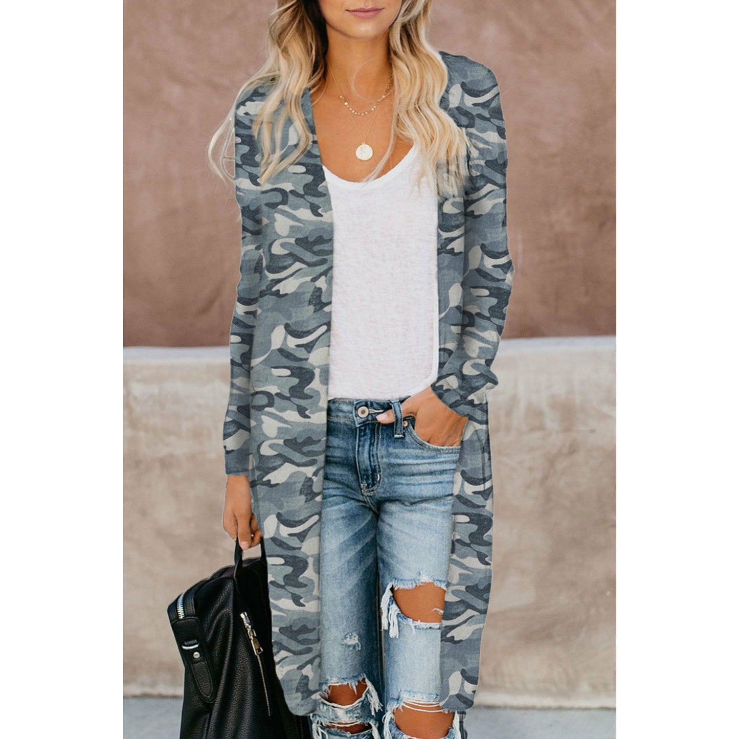 Camo print outlet cardigan